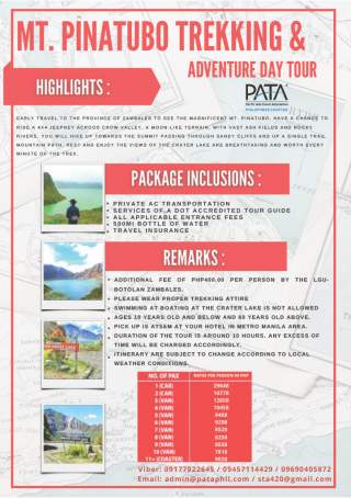 MT..PINATUBO TREKKING & ADVENTURE DAY TOUR
