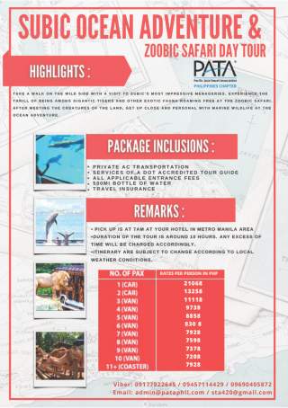 SUBIC OCEAN ADVENTURE & ZOOBIC SAFARI DAY TOUR