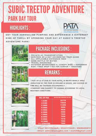 SUBIC TREETOP ADVENTURE PARK DAY TOUR