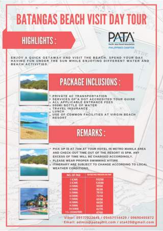 BATANGAS BEACH VISIT DAY TOUR